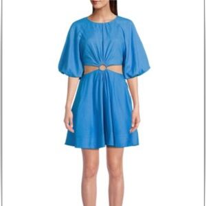 Jason wu cutout mini babydoll dress
